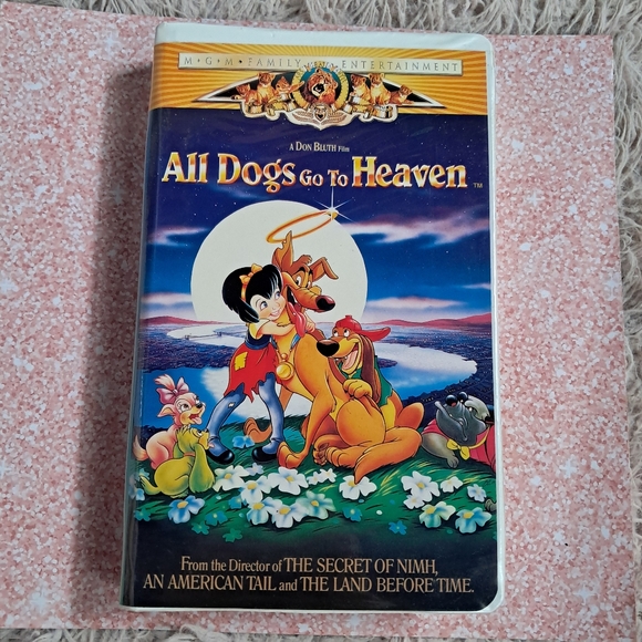 Disney's All Dogs Go To Heaven classic VHS tape! Tested, works, great condition! - Picture 1 of 3